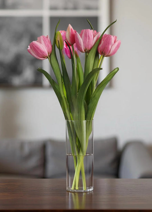 16.5" Fresh Touch Pink Double Late Tulip Bundle