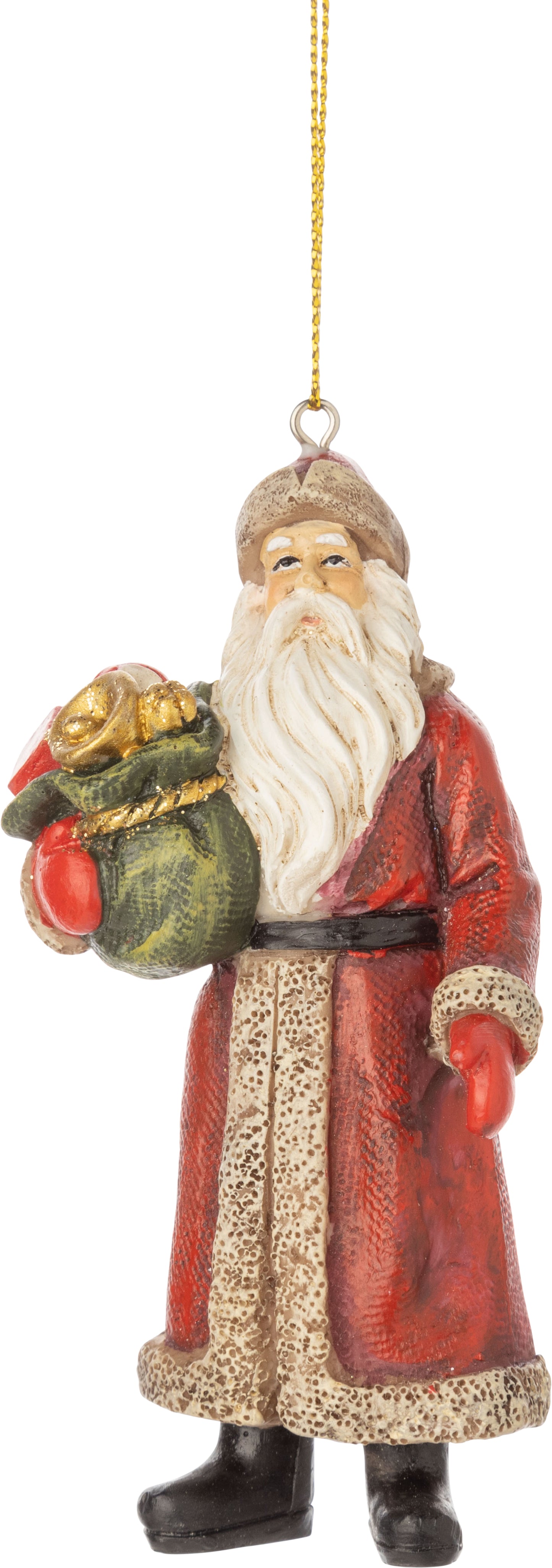Painted Old World Santa Ornament