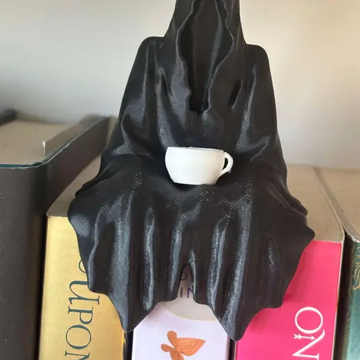 3D Printed Book Shelf Grim Reaper Figurine