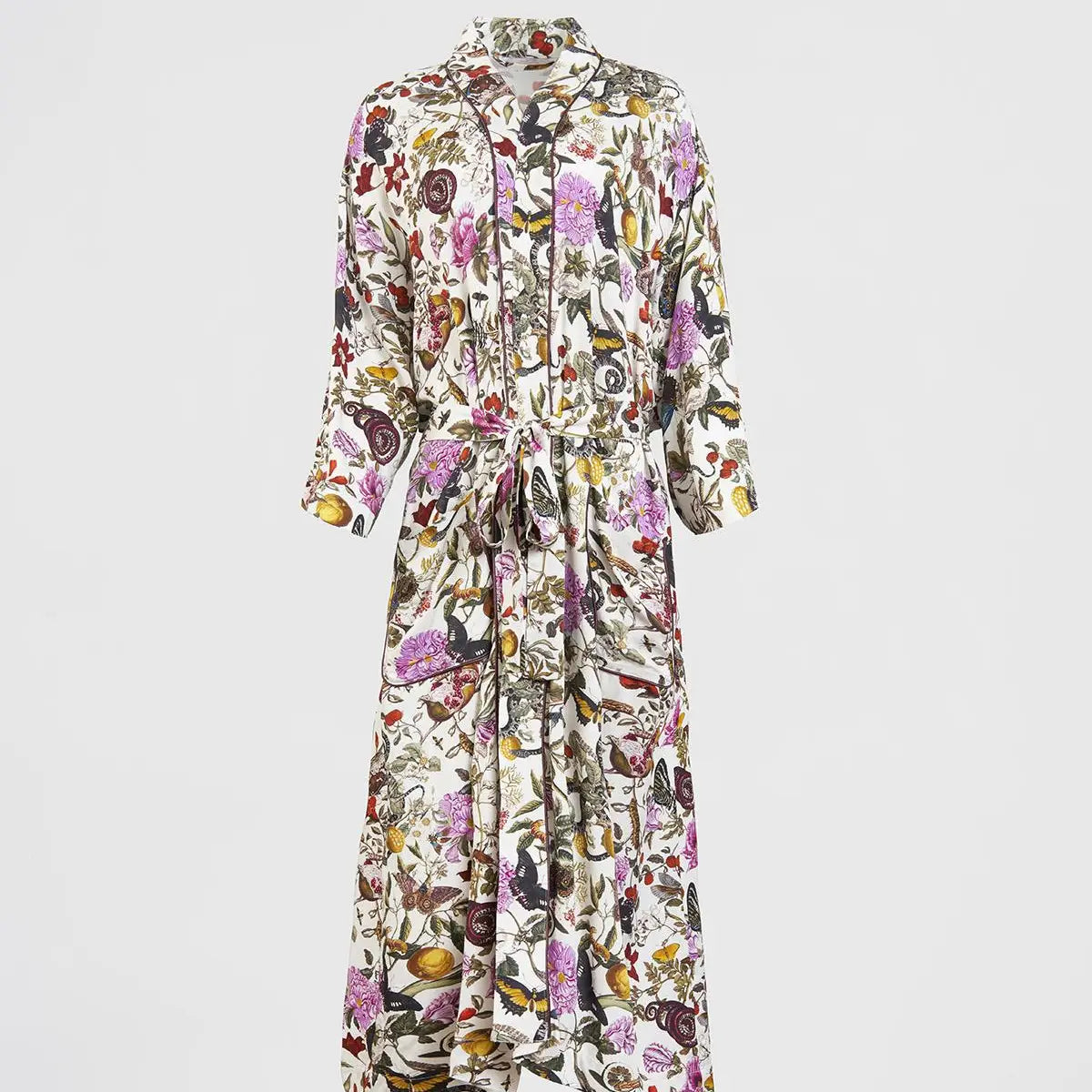 Fable Floral Engravings Kimono