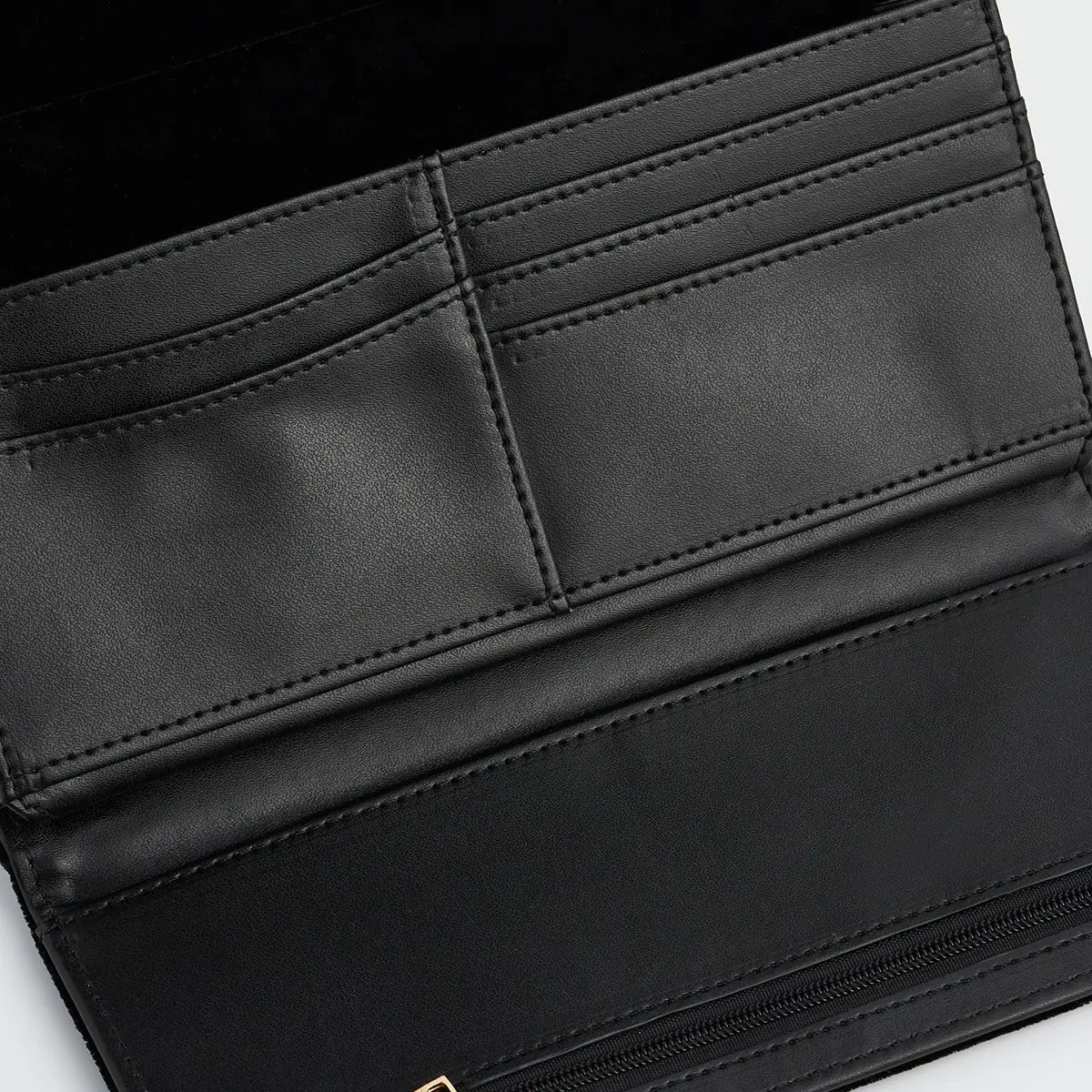 Botanical Black Velvet Embroidered Purse