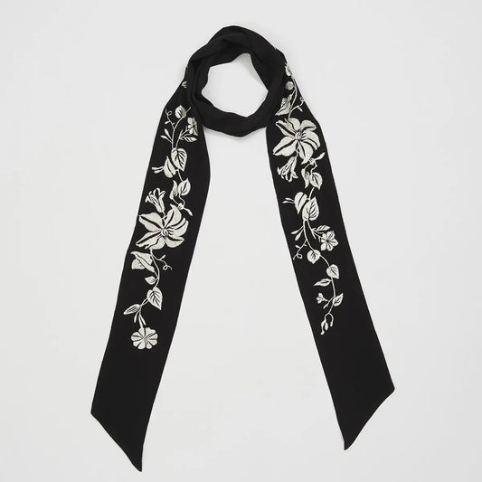 Fable Floral Bohemian Embroidered Scarf