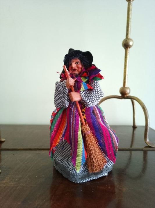 Kitchen Witch Doll Yasmina - Purple