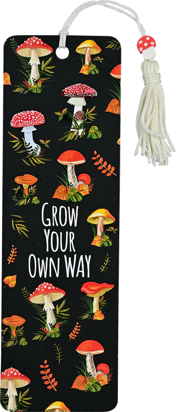 Mushrooms Beaded Bookmark