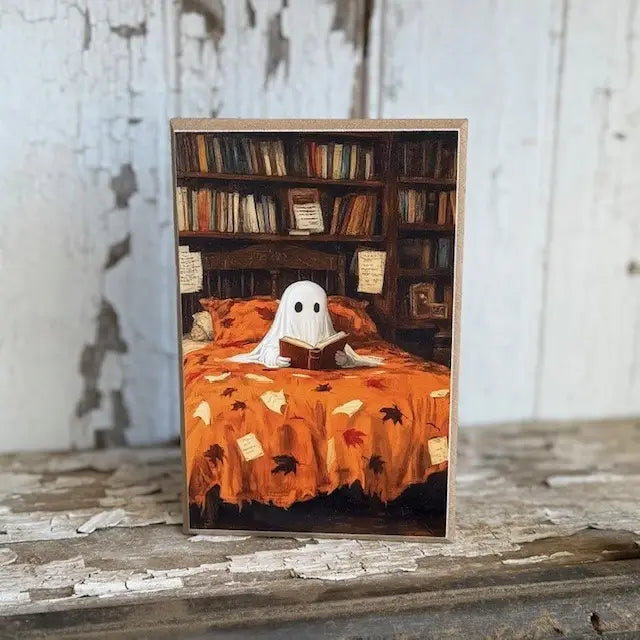 Ghostly Reading Block 4 x 6"