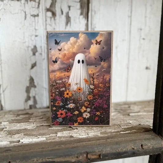 Wild Butterfly Ghost Block 4 x 6"