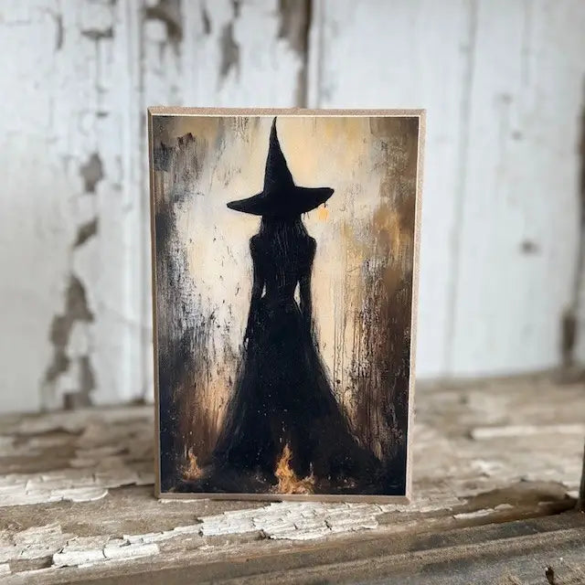 Witch of Flames Block 4 x 6"