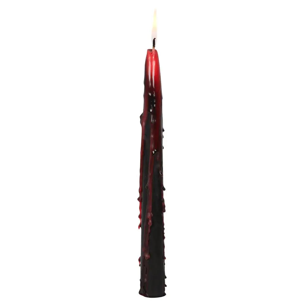 Set of 4 Gothic Vampire Tears Taper Candles