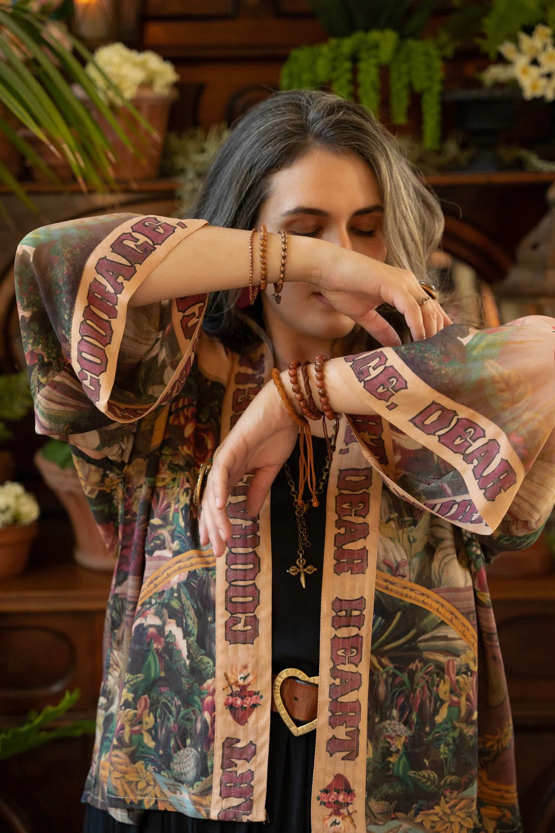Courage Dear Heart Pixie Cropped Duster By Market Of Stars