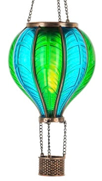 Solar Flickering Light Up Hot Air Balloon