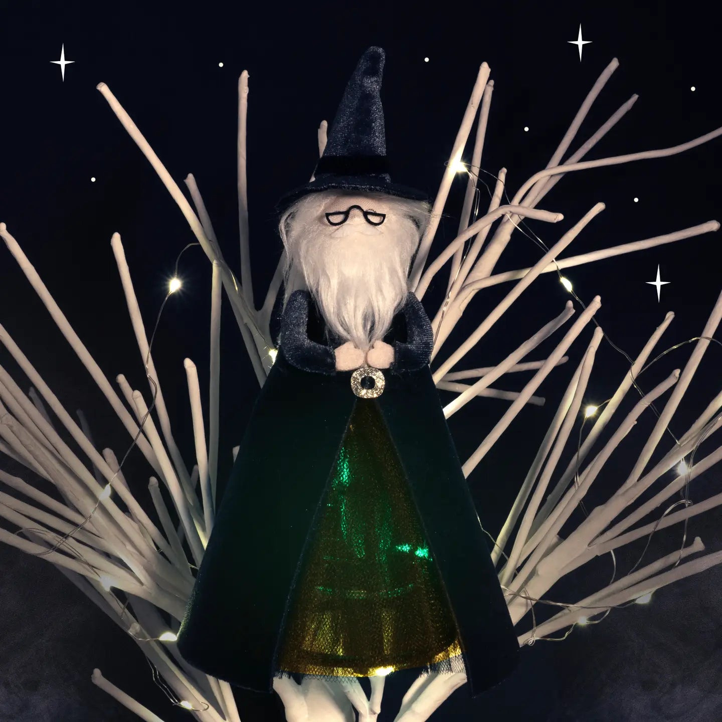 Light Up Wizard Headmaster Tree Topper