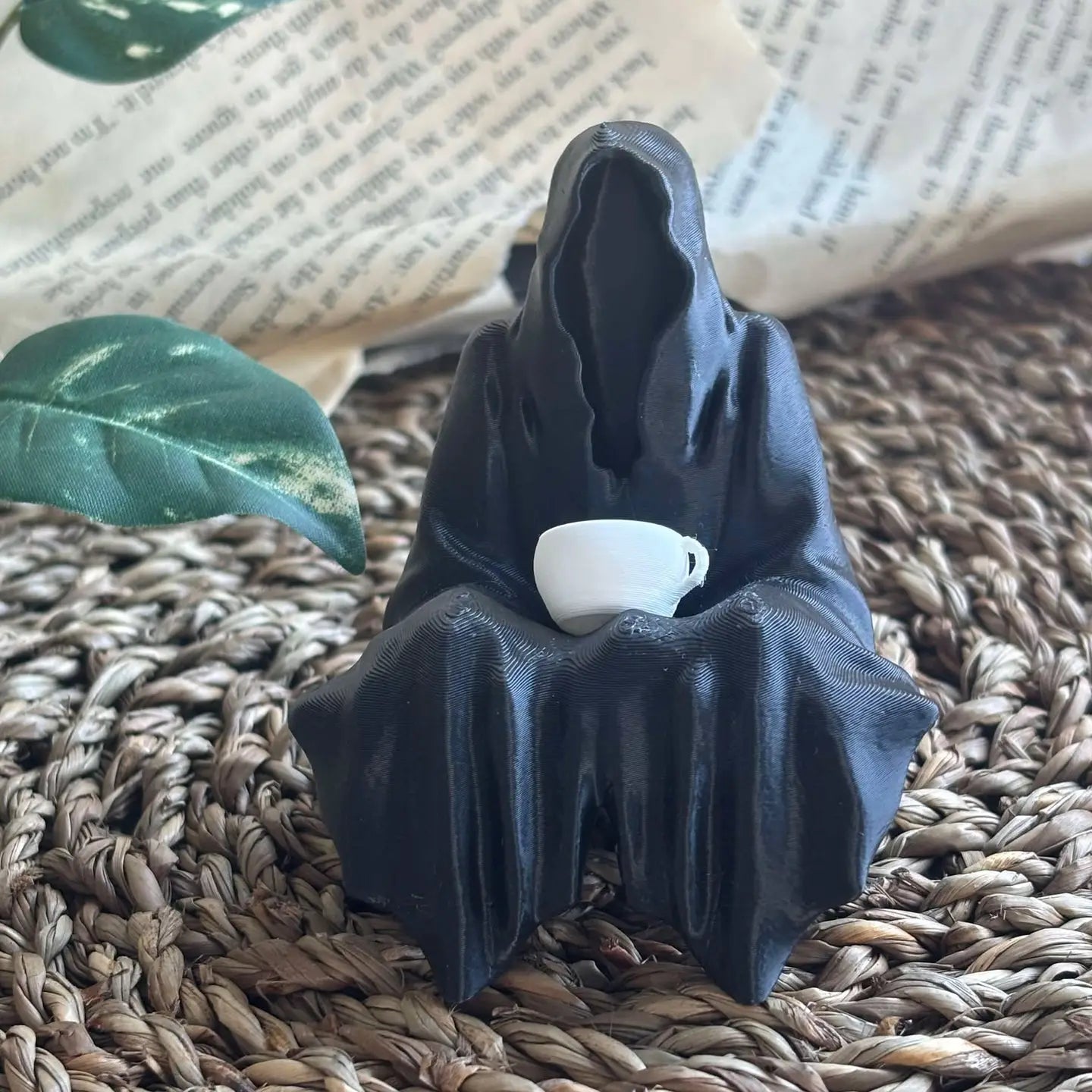 3D Printed Book Shelf Grim Reaper Figurine