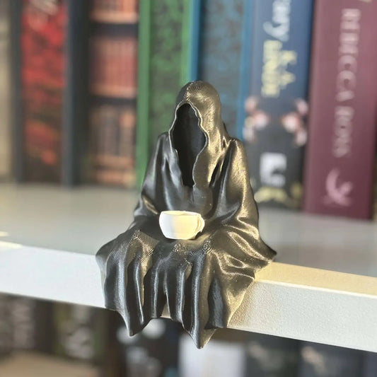 3D Printed Book Shelf Grim Reaper Figurine