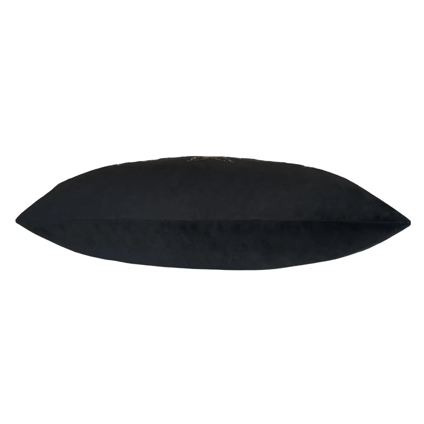 Gold Bee Rectangular Velvet Cushion Black