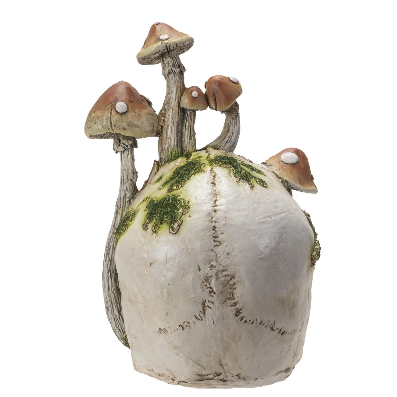 Skull with Mushrooms