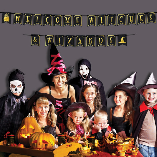 Foil "Welcome Witches & Wizards" Banner
