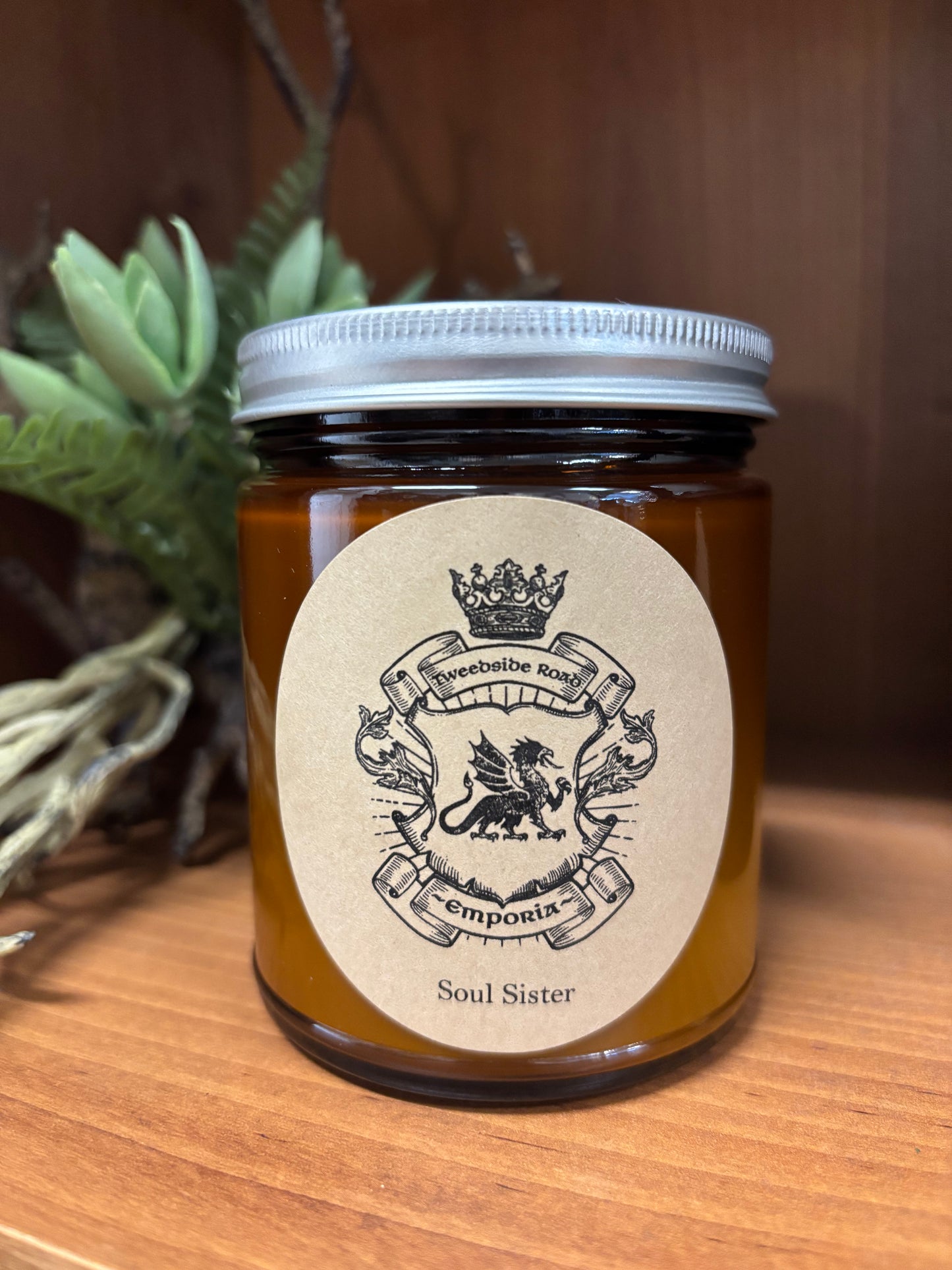 Tweedside Road / Emporia Candle Amber Jar