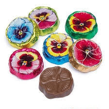 Pansy Milk Chocolate Wrapped Pansies