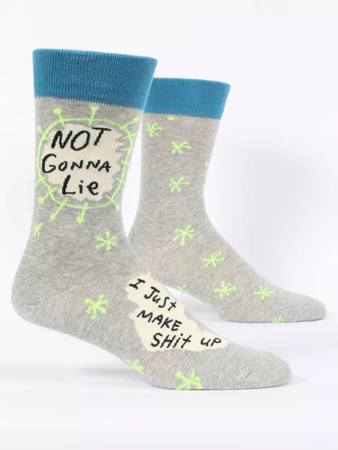 Men’s Crew Socks - Blue Q