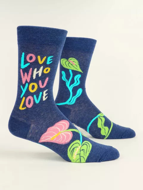 Men’s Crew Socks - Blue Q