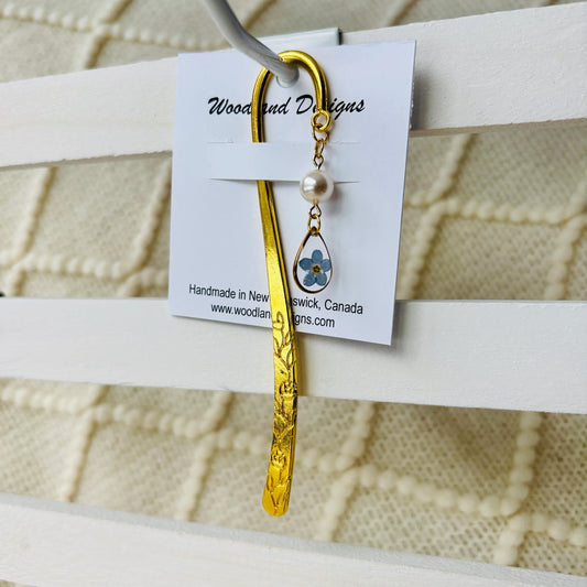 Forget-Me-Not Floral Bookmark
