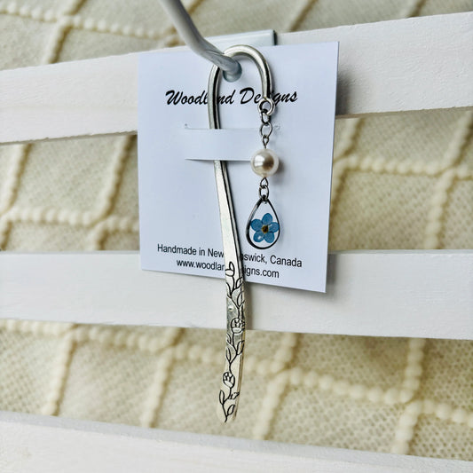 Forget-Me-Not Floral Bookmark