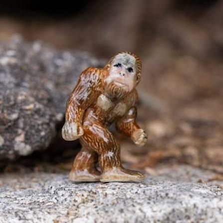 Cryptozoology Sasquatch "Bigfoot" Miniature Porcelain Figurine
