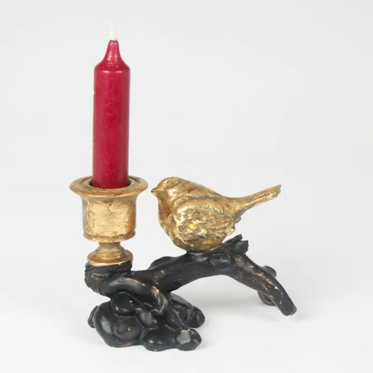 Gold Bird Candle Holder