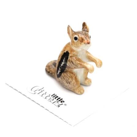 Chipmunk "Chipper" Miniature Porcelain Figurine