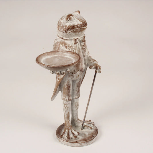 Frog Holding Tray Figure