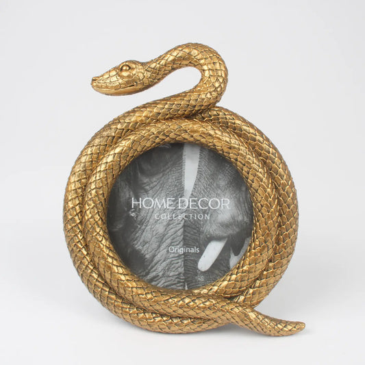 Gold Snake Photo Frame