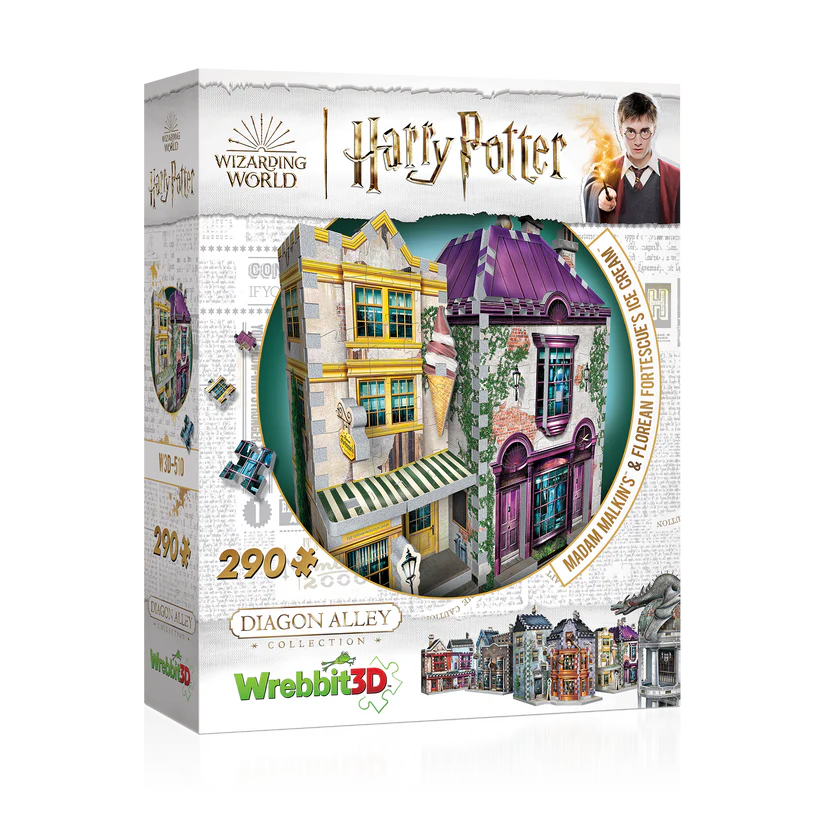 Madame Malkin's and Florean Fortescue's Ice Cream 3D Puzzle