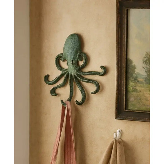 Ocean Octopus Multi-hook Green - Cast Iron