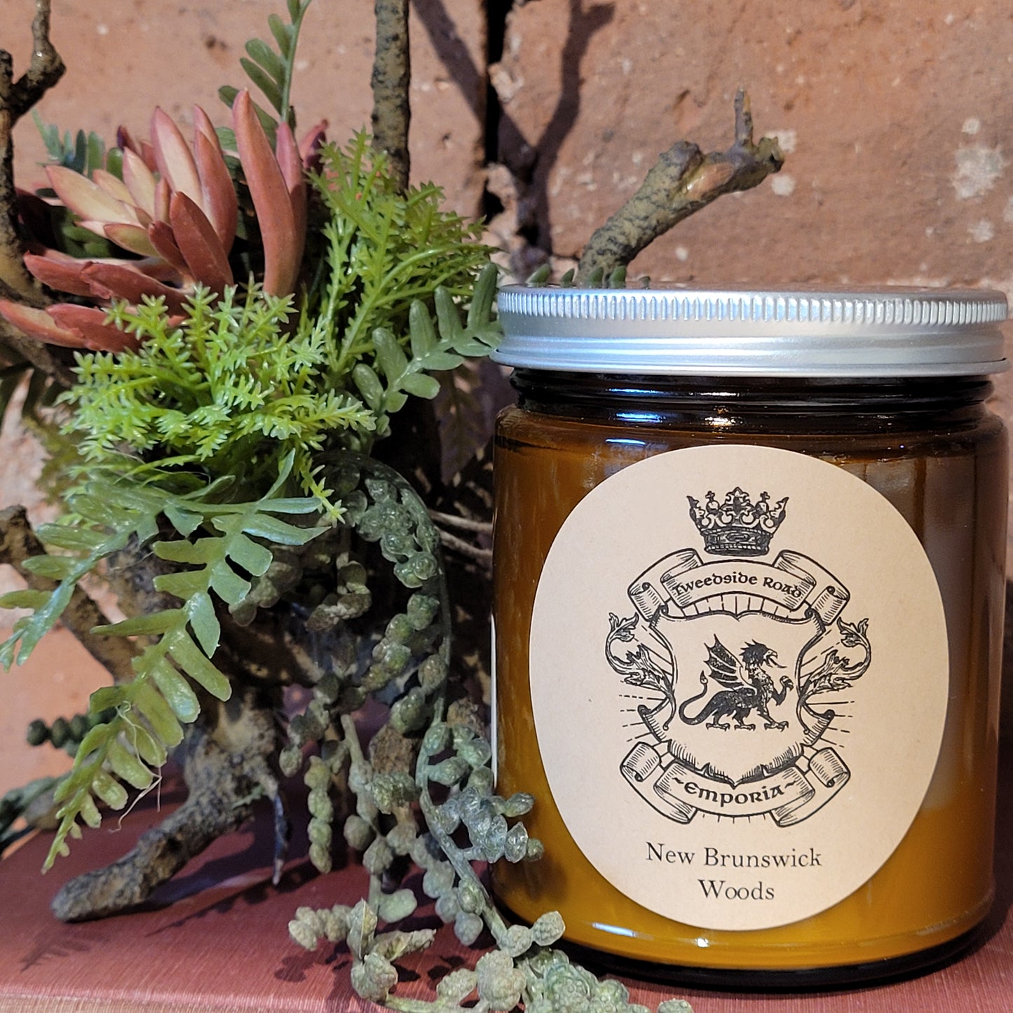Tweedside Road / Emporia Candle Amber Jar