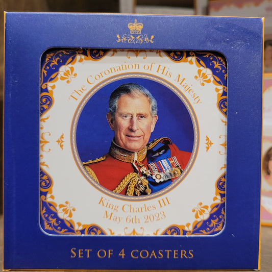 King Charles III Coaster Set