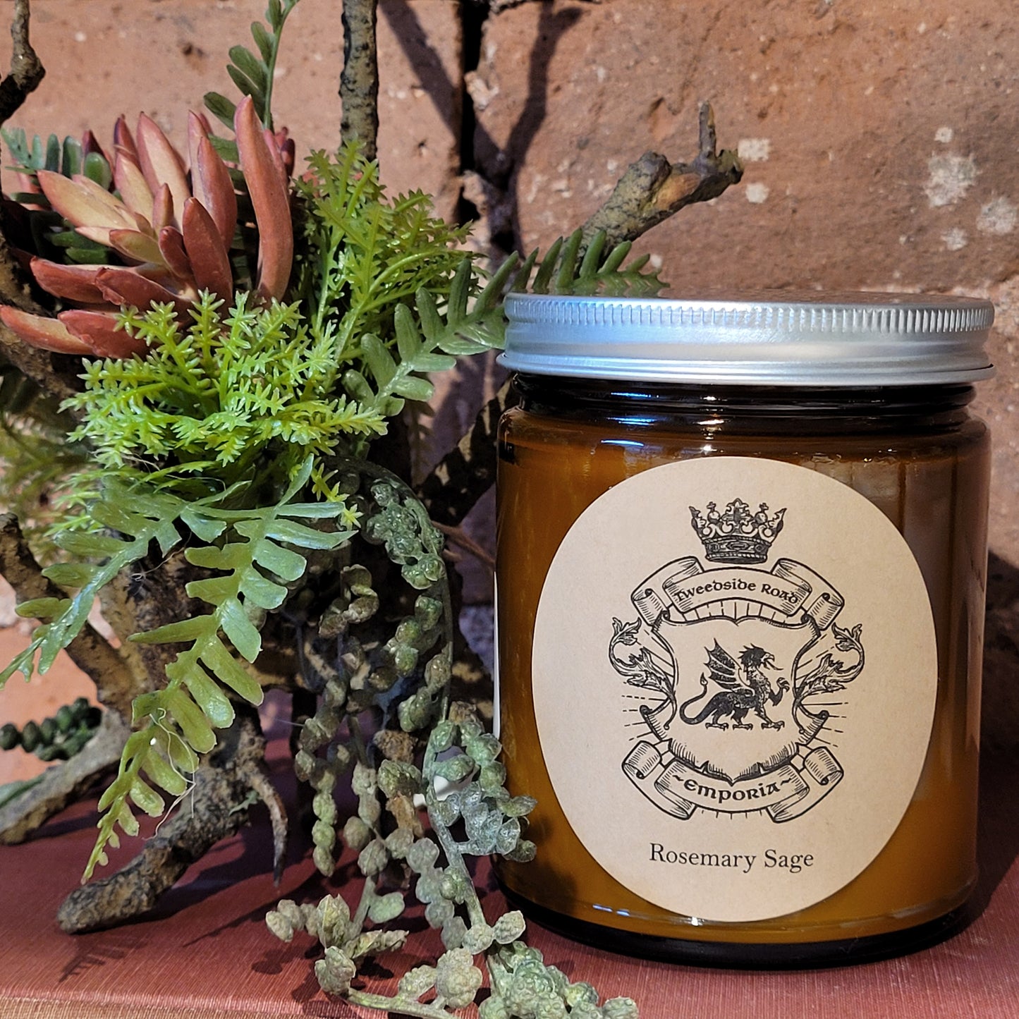 Tweedside Road / Emporia Candle Amber Jar