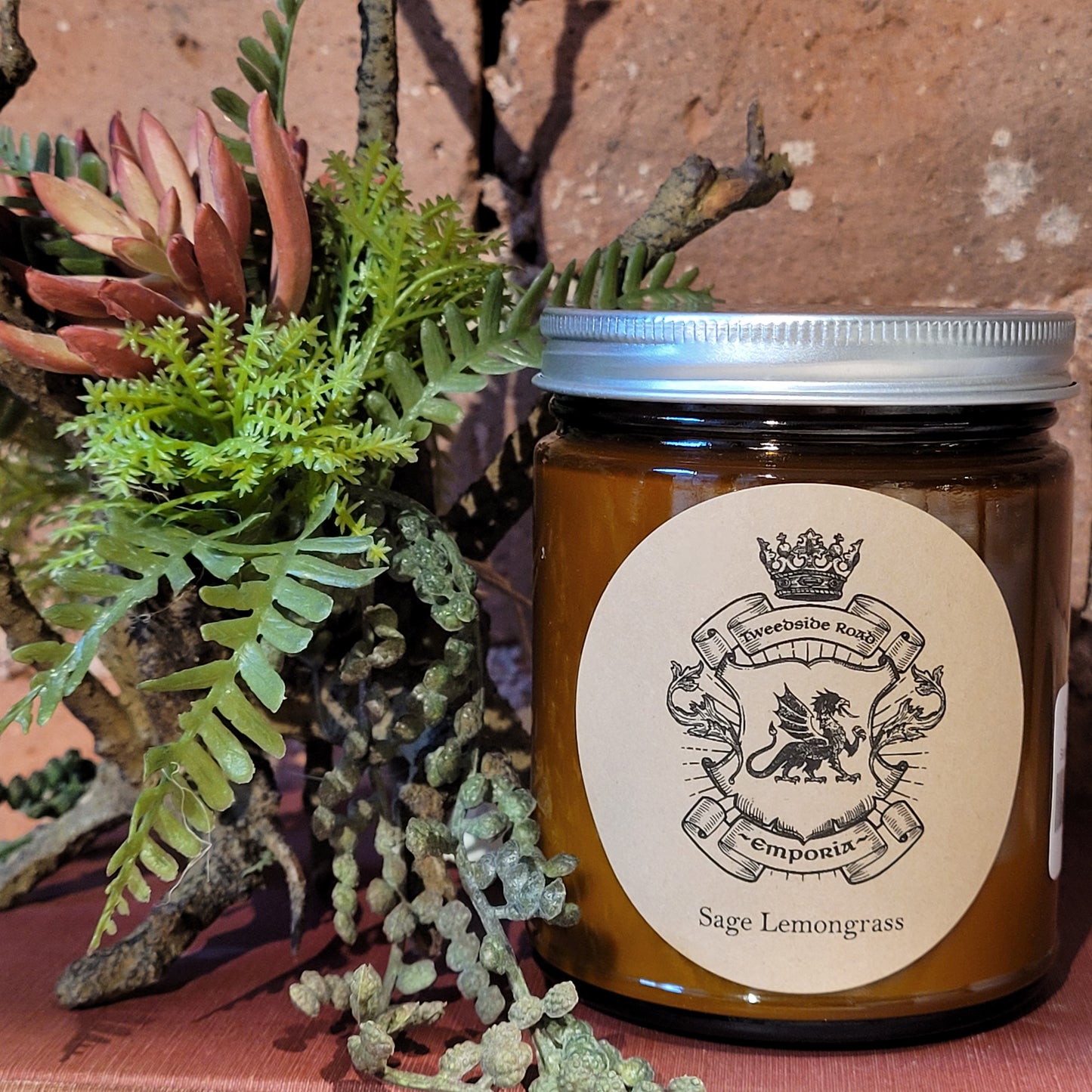 Tweedside Road / Emporia Candle Amber Jar