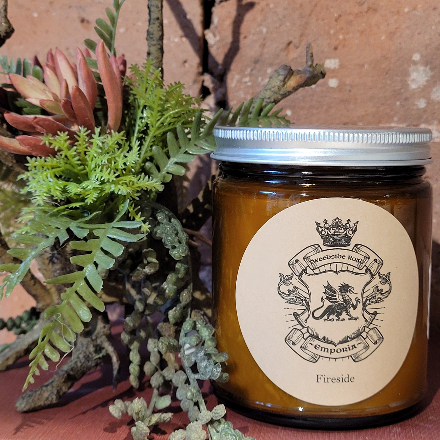 Tweedside Road / Emporia Candle Amber Jar