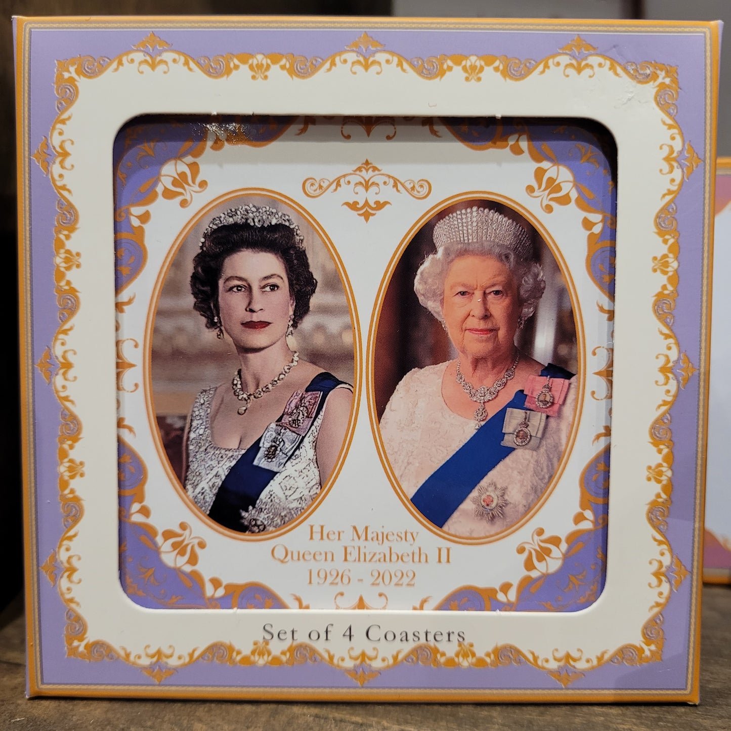 Queen Elizabeth II Coaster Set