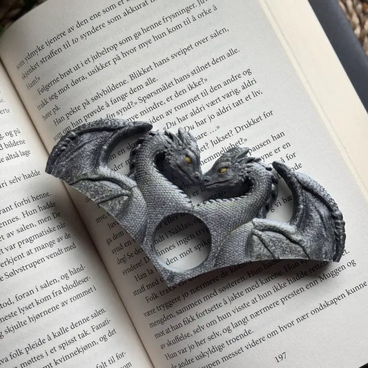 Thumb Page Holder - Dragon Lovers/Silver