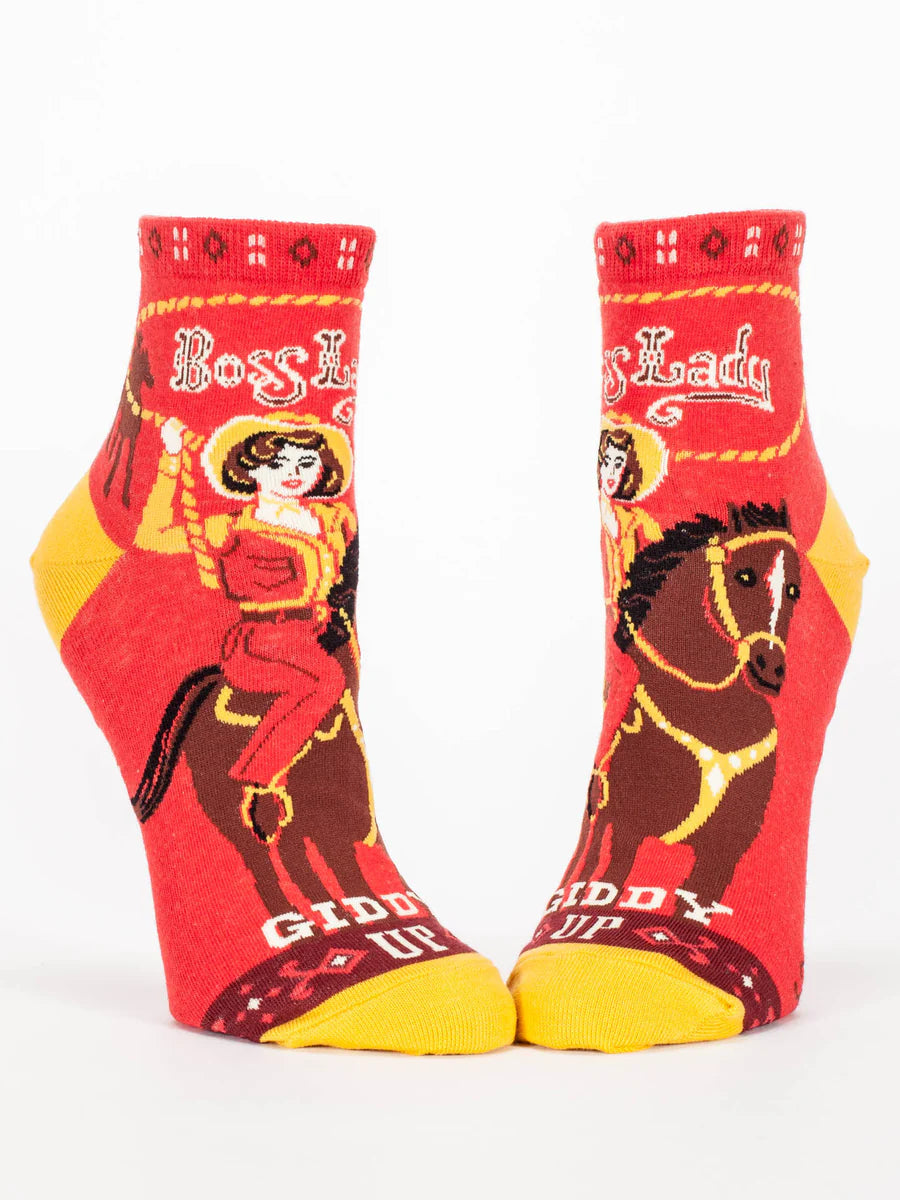 Women’s Ankle Socks - Blue Q