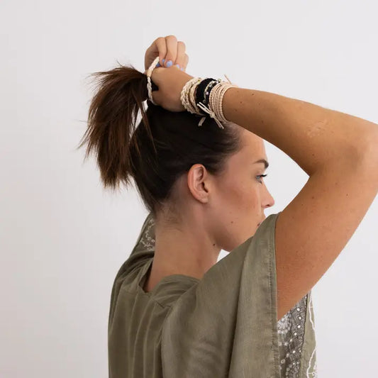 Bows & Knots Stackable Hair Tie Bracelet Set