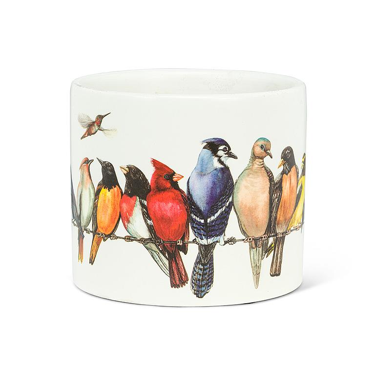 Small Birds on Wire Planter
