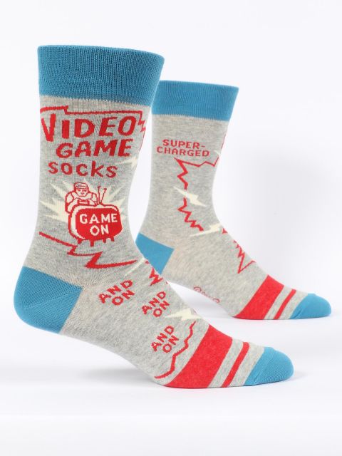 Men’s Crew Socks - Blue Q