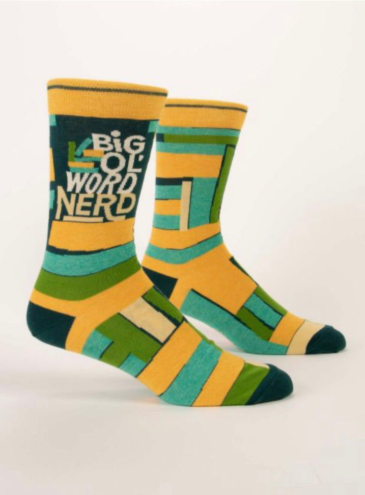 Men’s Crew Socks - Blue Q