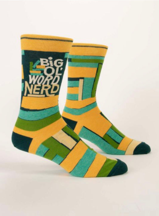 Men’s Crew Socks - Blue Q