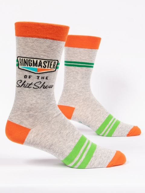 Men’s Crew Socks - Blue Q