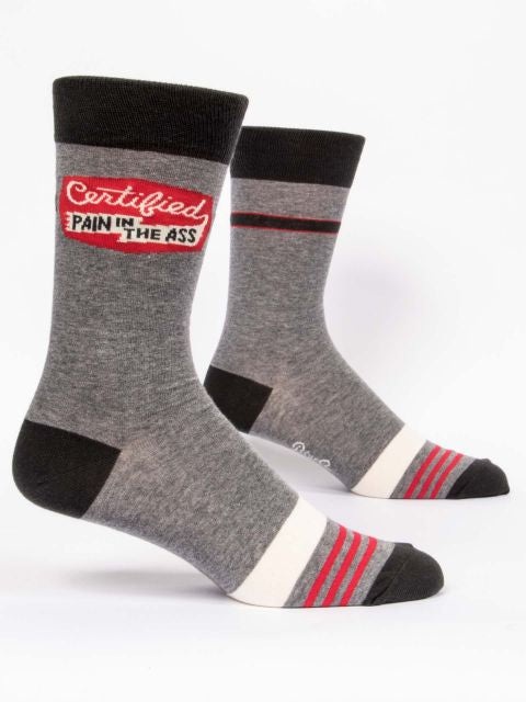 Men’s Crew Socks - Blue Q