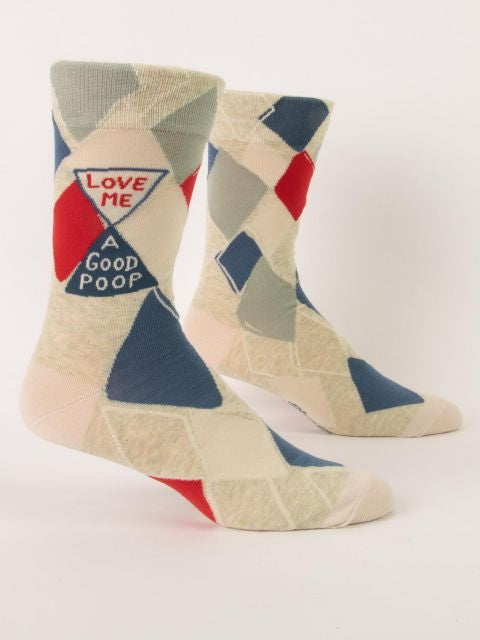 Men’s Crew Socks - Blue Q