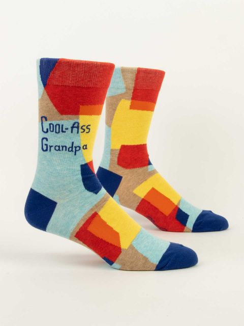 Men’s Crew Socks - Blue Q